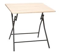 5five - Mesa Plegable Efecto Madera, 4 plazas