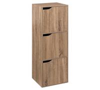 5five - mix n modul" efecto roble natural 3 estantes con puertas