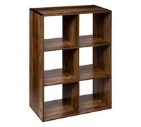 5five - Mix n modul indus 6 estantes, Efecto Madera Oscura