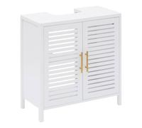 5five - Mueble bajo Lavabo orea Cuadrado 35 x 70 cm, 2 Puertas Blancas