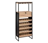 5five - Mueble Bar aliaj x25 Botellas Efecto Roble Natural