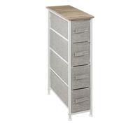 5five - Mueble de 4 cajones en Tejido Gris Claro