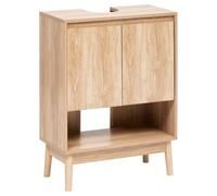 5Five - Mueble de baño ABANA Beige de Tablero de Fibra - 60 x 30 x 80 cm - Almacenamiento y organización del baño