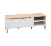 5five - Mueble para la Tele luma Rectangular, 40 x 120 cm, Blanco