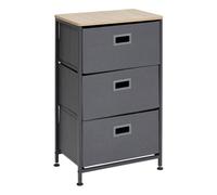 Factory Cuadros Cajonera de Almacenaje Anum Gris Oscuro con 3 Cajones