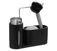 5five - organizador de fregadero con dosificador 150ml negro