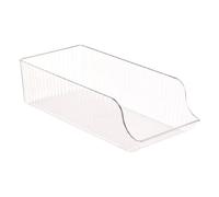 5Five - Organizador de plástico transparente para refrigerador STREAKS - Capacidad para 11 latas - 35,5 x 16,7 x 9,8 cm - Organización del refrigerador, almacenamiento de alimentos, cocina