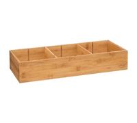 5five - organizador modular de 3 cubos "tidy smart bamboo" 38x15cm