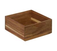5Five - Organizador TIDY SMART ACACIA, marrón, madera de acacia y MDF - 15 x 15 x 7 cm - Almacenamiento para baño, organizador de cosméticos, accesorio de belleza