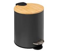 5five - Papelera con Cierre Suave 3l Trio Gris Antracita