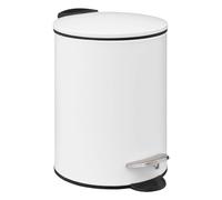 5five - Papelera metálica Soft Close 3l colorama Blanca