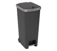 5Five - Papelera gris - 37,5 x 30 x 70 cm - Diseño moderno, accesorio para cocina y baño