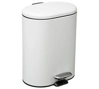 5five - Papelera metálica de Cierre Suave siliflex 6l Blanca