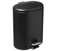 5five - Papelera metálica de Cierre Suave siliflex 6l Negra