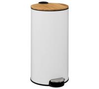 5five - Papelera Modern Color bambú 30l Blanca