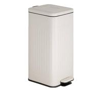 5five - papelera nova con pedal 30l beige 35x27x58 cm