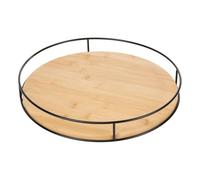 5five - plato giratorio de bambú negro d35cm beige