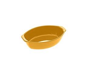 5five - plato oval 28x17cm "ceramic" amarillo