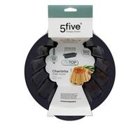 Paris Prix Molde para Tartas Secret de Gourmet Silicona 22 cm Negro/Rojo