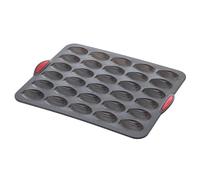 5five - silitop" molde silicona 30 magdalenas negro rojo
