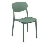 5five - Silla apilable de plástico Verde plasta