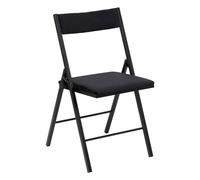 5five - Silla Plegable de Terciopelo Negro