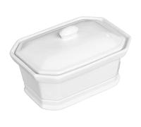 5five - sopera de foie gras de cerámica blanca