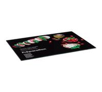 5five - tabla de cortar 40x30cm "black edition" de cristal