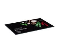 5five - tabla de cortar de cristal 30x20cm "black edition