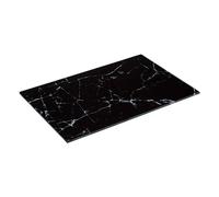 5five - tabla de cortar de cristal 30x20cm efecto mármol negro