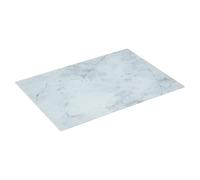 5five - Tabla de cortar multiusos, efecto mármol blanco, vidrio, 40 x 30 cm - Protector de vitrocerámica para cocina
