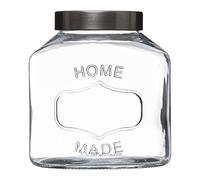 5five - tarro de cristal con tapa de acero inoxidable 2,5l