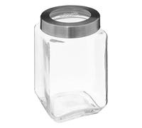 5five - tarro de cristal con tapa de acero "miro" 1,6l