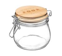 5five - tarro de cristal con tapa de pino "wording" 0,5l