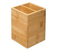 5five - tarro de utensilios de bambú de 2 compartimentos