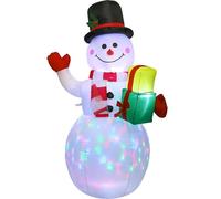 5Ft Christmas Inflatable Decoration,Christmas Inflatable Snowman,With Built-In Led Lights, For Christmas Outdoor And Indoor, LJJY-KK