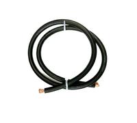 5FT Heavy Duty PVC Power Cable, 1-12AWG Red Black, Flexible Copper For Car Battery Jumper, High Current Wiring(RV-Black,8 AWG)