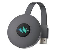 5G Dongle HDMI inalámbrico, 4K adaptador de pantalla Miracast/AirPlay/DLNA - Transmisión de pantalla para iPhone, Android, Windows, Mac a TV, proyector, monitor (negro mate)