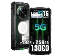 5G Movil Irrompible Fire 7 PRO, Intercom,1200lm lampe Móvil Rugerizado | 48GB+256GB/2TB,13000mAh Akku Smartphone Resistente,64MP+20MP Nachtsicht,6.6'' HD+,Gemini,IP68,NFC,OTG Teléfono resistente