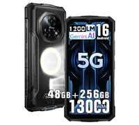 5G Movil Irrompible Fire 7 PRO, Intercom,1200lm lampe Móvil Rugerizado | 48GB+256GB/2TB,13000mAh Akku Smartphone Resistente,64MP+20MP Nachtsicht,6.6'' HD+,Gemini,IP68,NFC,OTG Teléfono resistente