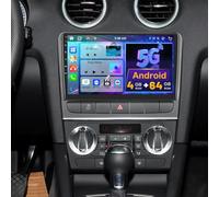 5G WiFi 4+64G Android Radio Coche para Audi A3 8P 2003-2012/Audi S3 2006-2012/Audi RS3 2011-2012 Carplay, 9 Pulgadas IPS Pantalla Táctil Autoradio Bluetooth Android Auto GPS DSP FM/RDS Cámara Trasera