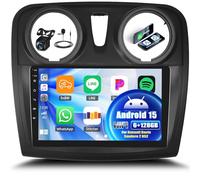5G WiFi 6G+128G 8Núcleos GOHHDL Android 15 Radio Coche para Renault Dacia Sandero 2 B52 2012-2019 Carplay Android Auto, Pantalla Radio Coche 9 Pulgadas con BT GPS FM/RDS HiFi EQ DSP SWC Cámara&Mic