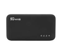 5G WiFi Mobile Hotspot para Viajes, Enrutador 5G con Ranura de Tarjeta SIM, 6100 MAh, Soporte 16 Dispositivos, Enrutador de Hotspot Inalámbrico Rápido para el Travesura del Hogar