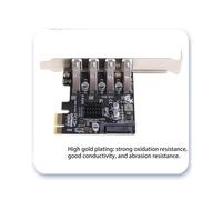 5Gbps perfil bajo de 4 puertos PCI-E a HUB USB para adaptarse a la tarjeta de expansión Express