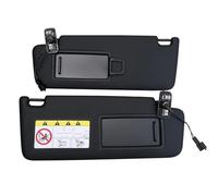 5GG857551 5GG857552 5GG 857 551 Para VW Para Golf 7 Para MK7 2013-2021 Panel Visera Frontal Negro Gris Con Espejo Maquillaje Visera Solar Para Coche(1 Pair Black)