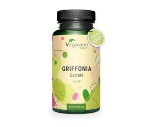 5HTP Griffonia 200 mg | Equivalente a 3000 mg | Dosis Más Alta | Griffonia Simplicifolia | Para Estrés, Sueño y Animo | Vegano | SIN ADITIVOS | Vegavero