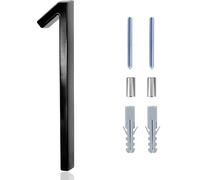5inch Floating House Numbers Zinc Alloy Black Modern Number Signs On The Door Apartment Mailbox Address Plate Sign With Nail Kit(1)
