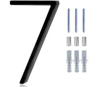 5inch Floating House Numbers Zinc Alloy Black Modern Number Signs On The Door Apartment Mailbox Address Plate Sign With Nail Kit(7)