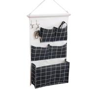 5JJJLOOOPP Bolsa colgante para colgar en la pared, bolsa de almacenamiento de objetos pequeños, bolsa de almacenamiento de tela, bolsa de almacenamiento de mesa, sala de estar, almacenamiento de