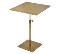 5JJJLOOOPP Mesa de bar con respaldo alto, mesa de cóctel de 19.6 a 27.5 pulgadas de altura ajustable de acero inoxidable pequeña mesa de Martini para restaurante, bistró, cafetería, bar en casa (color